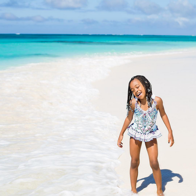 Singer Monica and Family Vacation In Anguilla
